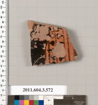 Terracotta fragment of a column-krater (bowl for mixing wine and water)