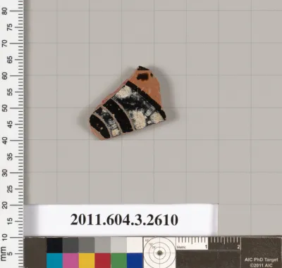 Terracotta fragment of a kylix (drinking cup)