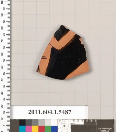 Terracotta fragment of a kylix (drinking cup)