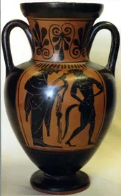 AMPHORA, NECK (ATHENIAN, BLACK-FIGURE)