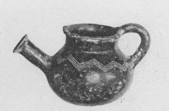 SPOUTED VASE (CYPRIOT, BRONZE AGE, RED POLISHED WARE)