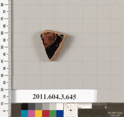 Terracotta fragment of a column-krater (bowl for mixing wine and water)?