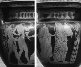 KRATER, COLUMN (ATHENIAN, RED-FIGURE)