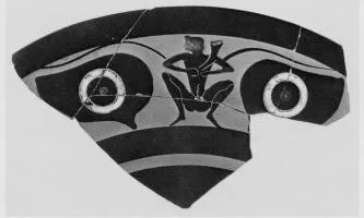 CUP A, FRAGMENT (ATHENIAN, BLACK-FIGURE)