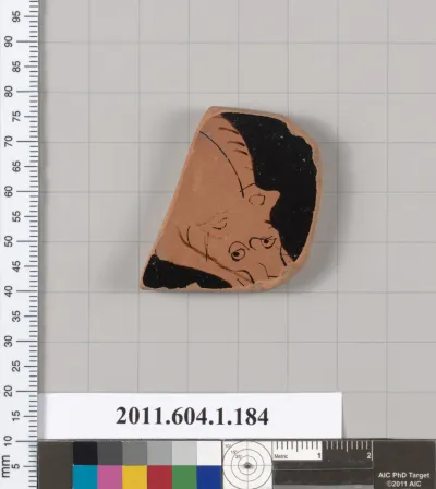 Terracotta fragment of a kylix (drinking cup)