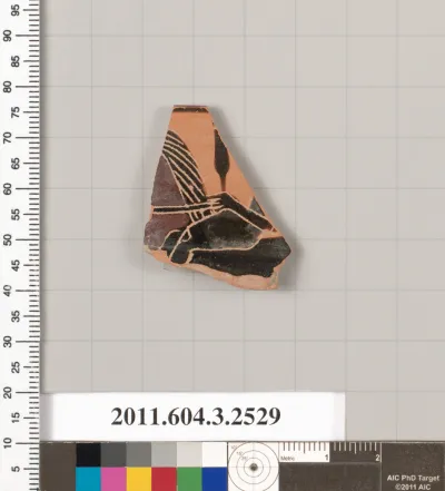 Terracotta rim fragment of a kylix: Siana cup (drinking cup)