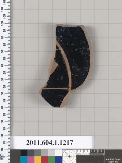 Terracotta fragment of a kylix (drinking cup)