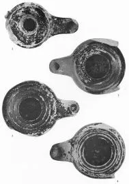 LAMP (ATHENIAN, BLACK GLAZE)