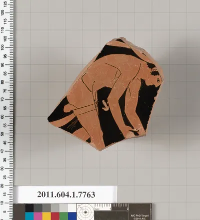 Terracotta fragment of a kylix (drinking cup)