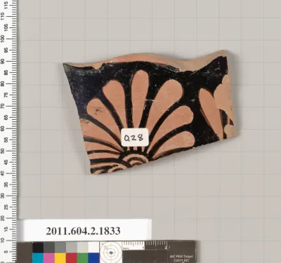 Terracotta fragment of a skyphos (deep drinking cup)