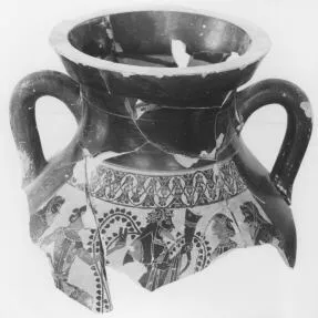 AMPHORA, BELLY, TYPE B, FRAGMENT (ATHENIAN, BLACK-FIGURE)
