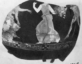 CHOUS, FRAGMENT (ATHENIAN, RED-FIGURE)