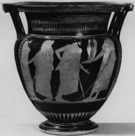KRATER, COLUMN (ATHENIAN, RED-FIGURE)