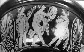 CUP, STEMLESS (ATHENIAN, RED-FIGURE)