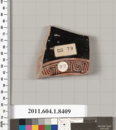 Terracotta fragment of a kylix (drinking cup)