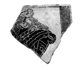 PLAQUE, FRAGMENT (CORINTHIAN, BLACK-FIGURE)