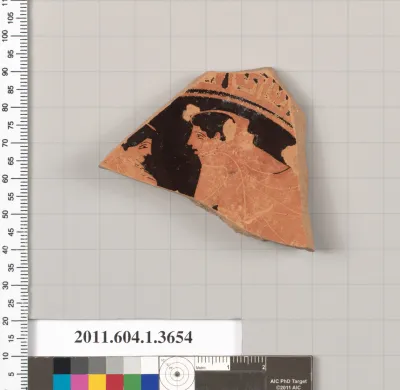 Terracotta fragment of a kylix (drinking cup)