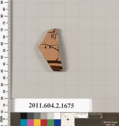 Terracotta fragment of a skyphos (deep drinking cup)