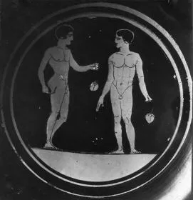 CUP, STEMLESS (ATHENIAN, RED-FIGURE)