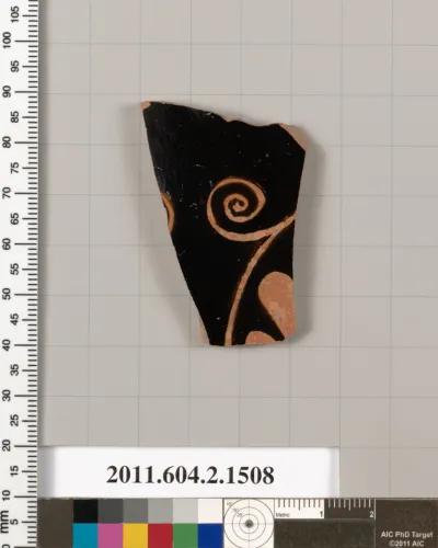 Terracotta fragment of a skyphos (deep drinking cup)