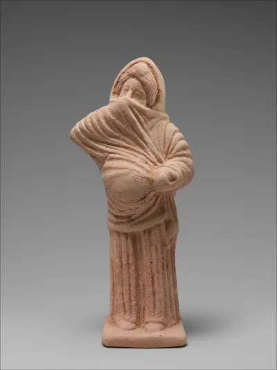 Terracotta statuette of an actor