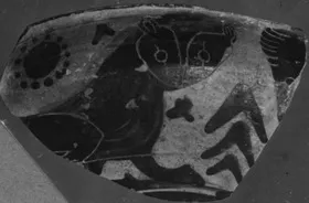 LEKANIS, FRAGMENT (ATHENIAN, BLACK-FIGURE)