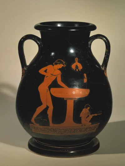 Pelike, rf. (rotfigurige Pelike, Attisch-rotfigurige Pelike)