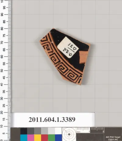 Terracotta fragment of a kylix (drinking cup)