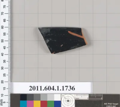 Terracotta rim fragment of a kylix (drinking cup)