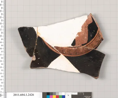 Terracotta fragment of a kylix (drinking cup)