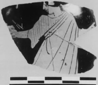 LEKYTHOS, SQUAT, FRAGMENT (ATHENIAN, RED-FIGURE)