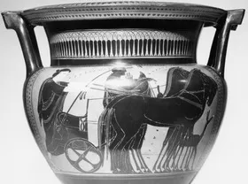 KRATER, COLUMN (ATHENIAN, BLACK-FIGURE)