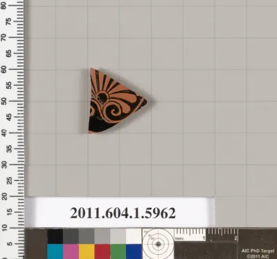 Terracotta fragment of a kylix (drinking cup)