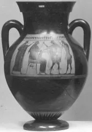 AMPHORA, BELLY, TYPE B (ATHENIAN, BLACK-FIGURE)