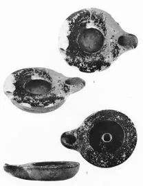 LAMP (ATHENIAN, BLACK GLAZE)