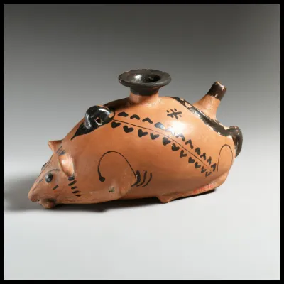 Terracotta vase in the form of a mouse