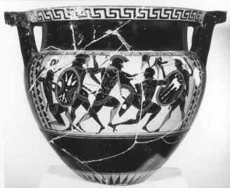 KRATER, COLUMN (ATHENIAN, BLACK-FIGURE)