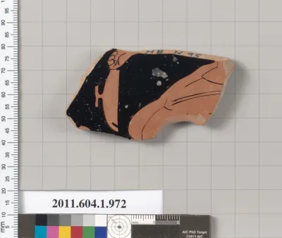 Terracotta fragment of a kylix (drinking cup)