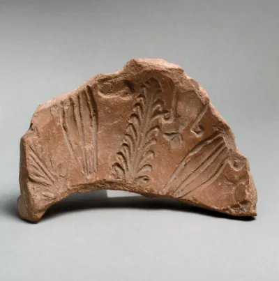 Terracotta fragment of a mold for a Megarian bowl