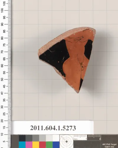 Terracotta fragment of a kylix (drinking cup)