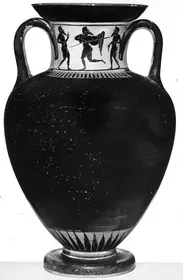 AMPHORA, NECK (ATHENIAN, BLACK-FIGURE)