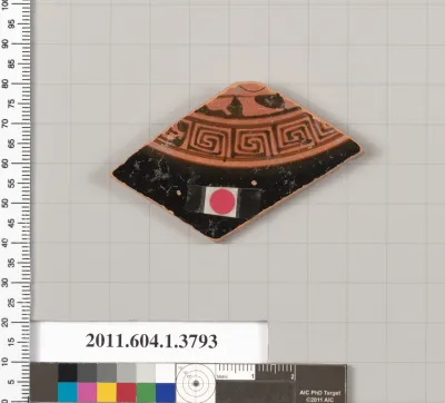 Terracotta fragment of a kylix (drinking cup)