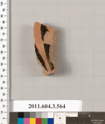 Terracotta fragment of a column-krater (bowl for mixing wine and water)