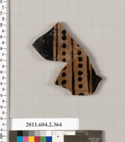 Terracotta fragment of a column-krater (bowl for mixing wine and water)