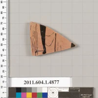 Terracotta fragment of a kylix (drinking cup)