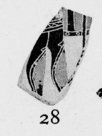 KANTHAROS, FRAGMENT (ATHENIAN, BLACK-FIGURE)
