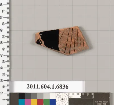 Terracotta fragment of a kylix (drinking cup)