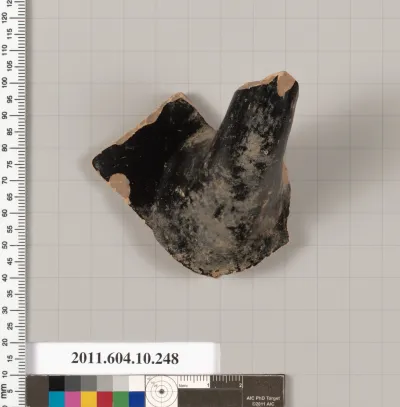 Terracotta fragment of a krater (deep bowl) or stamnos (jar)?