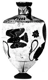 AMPHORA, NECK (ATHENIAN, BLACK-FIGURE)