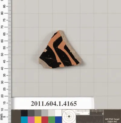 Terracotta fragment of a kylix (drinking cup)